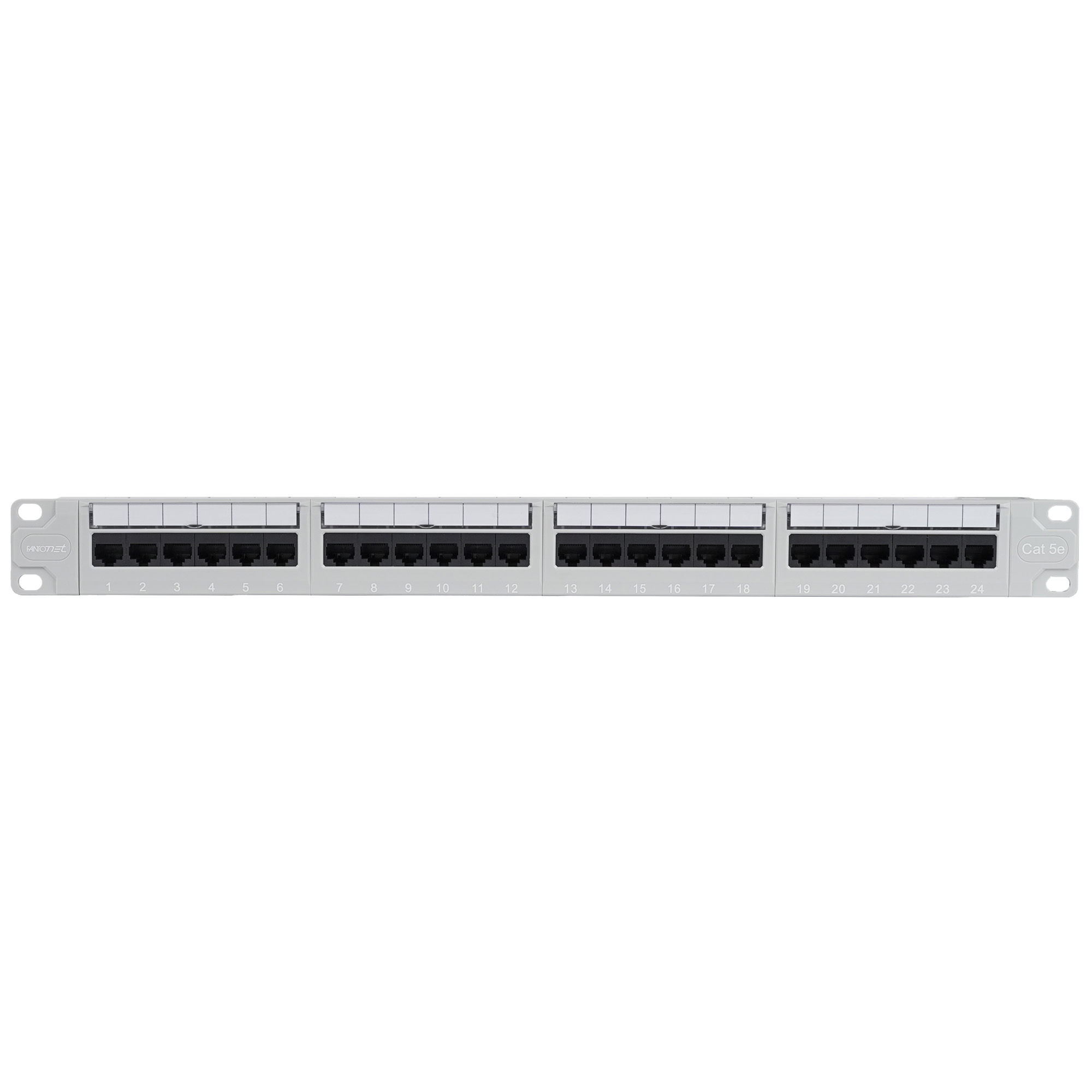 PANNELLO CAT.5E UTP 1U 24P.COMPLETO   GR