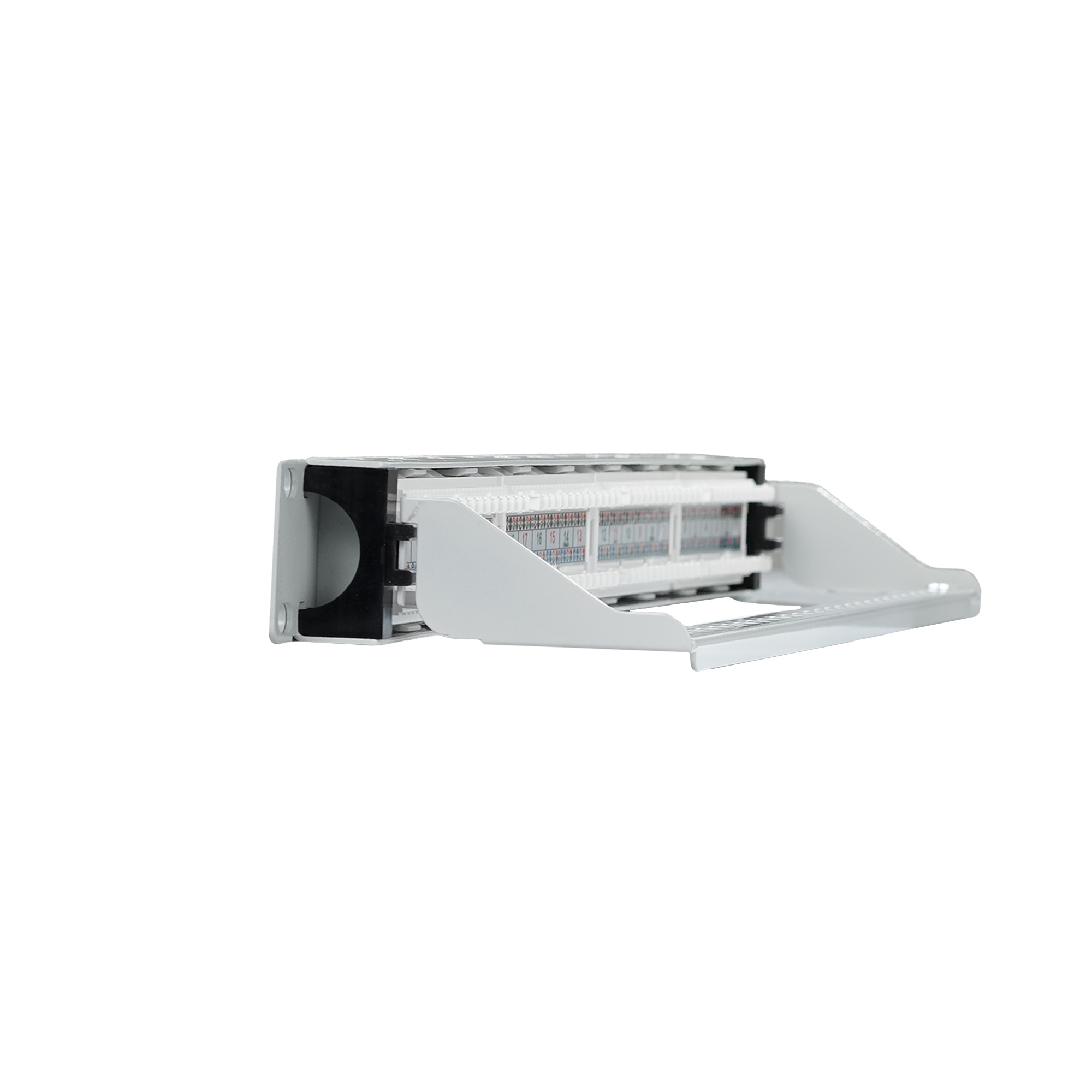PANNELLO CAT.5E UTP 1U 24P.COMPLETO   GR