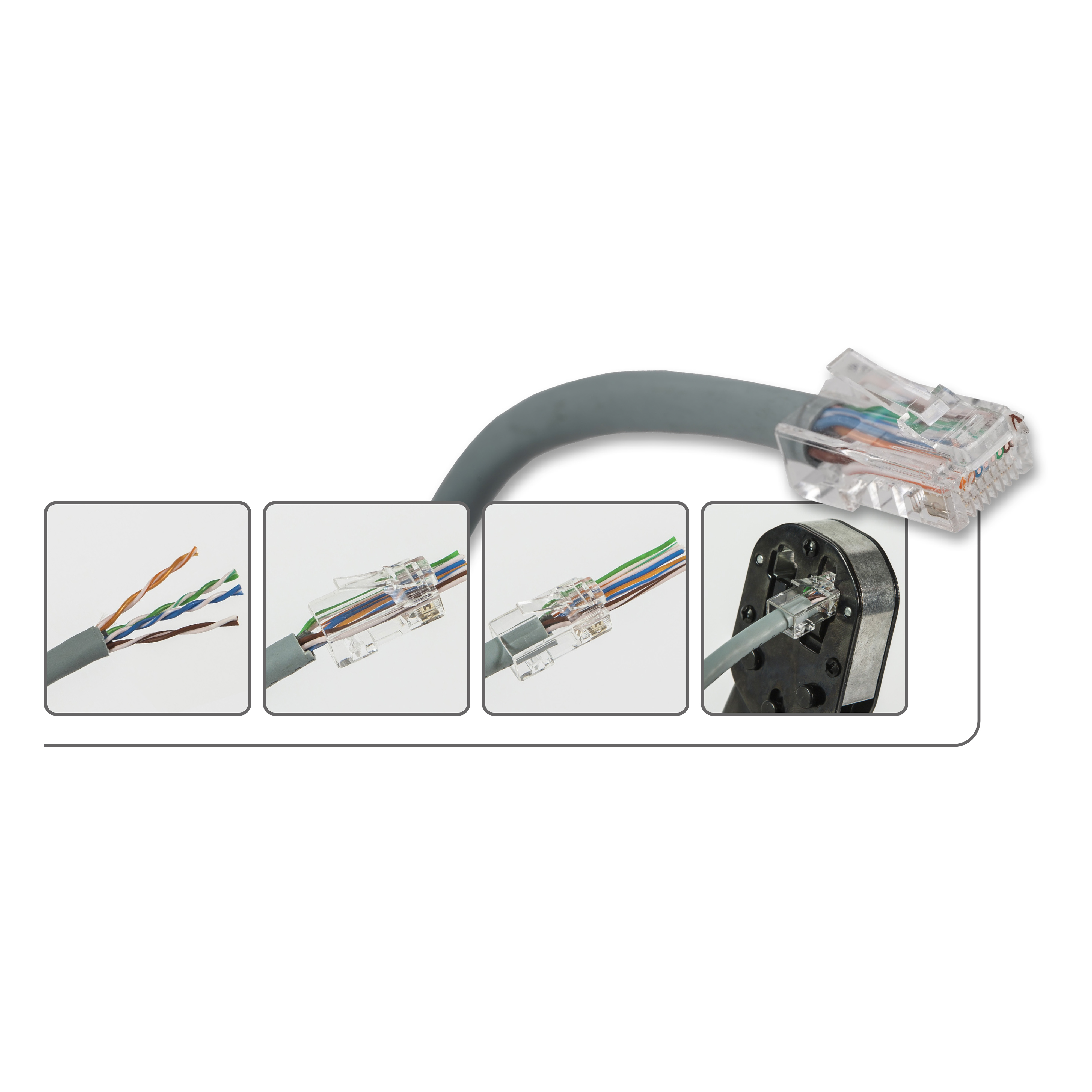 SPINA RJ45 CAT.6 UTP PASSANTE         TR